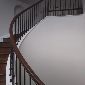 Grand entrance spiral staircase side view