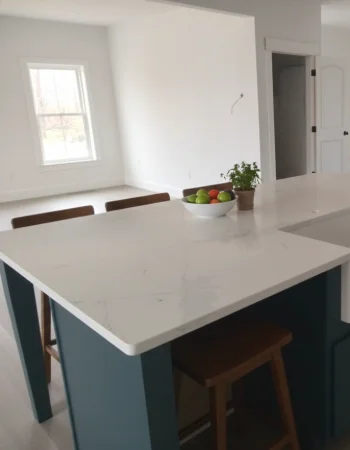 Updated quartz kitchen countertop in Newtown Square, PA