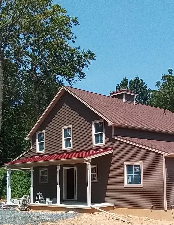 New siding on a residential home demonstrating Amish craftsmanship in Newtown Square, PA