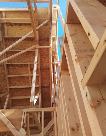 Residential wood framing in progress in Compass, PA — Sunny Ridge Construction