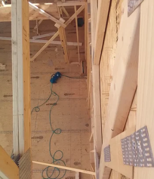 Structural framing for a major home addition in Malvern, PA