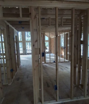 Amish wood framing services in a residential project in Paoli, PA