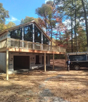 Professional framing for a new deck in Upper Dublin, PA