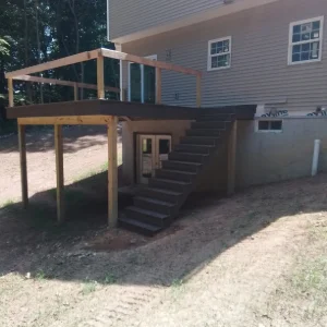 New Deck (Unfinished) - Sunny Ridge Construction