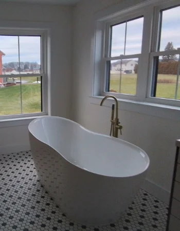 A newly renovated residential bathroom in Chester County, PA 