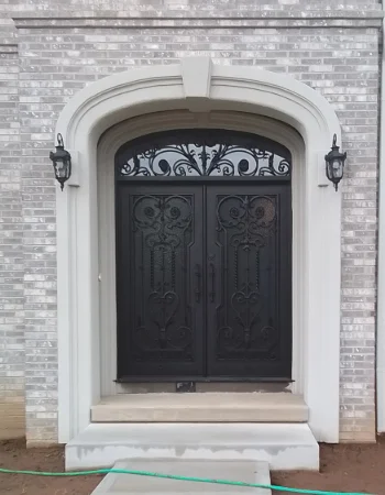 Dark and elegant french door installation in Chester County, PA